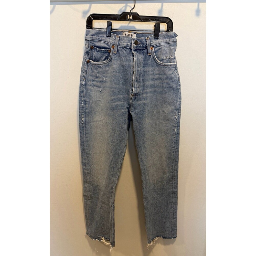AGOLDE Women's Cropped Straight Leg Jeans
